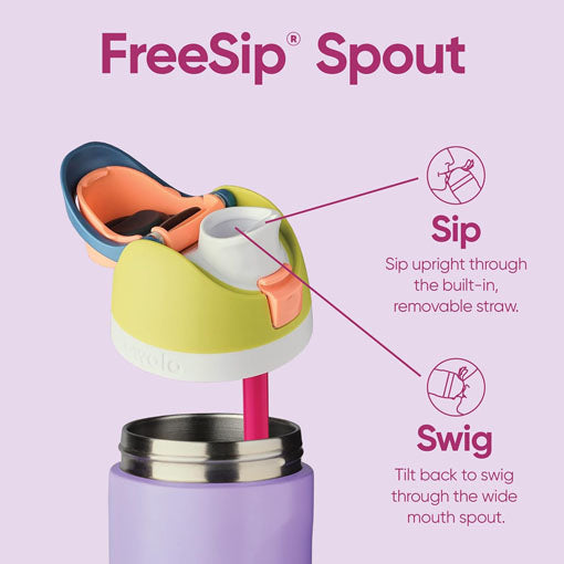 FreeSip - Light Green/Lilac (Retro Boardwalk) - 24oz
